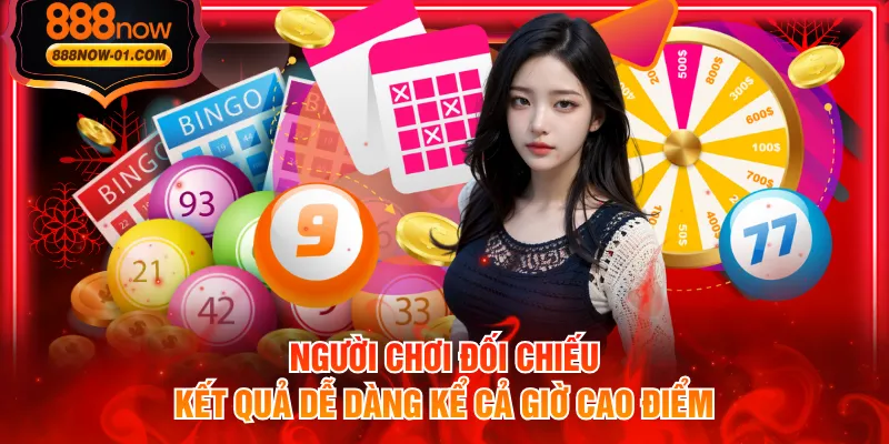 Người chơi đối chiếu kết quả dễ dàng kể cả giờ cao điểm